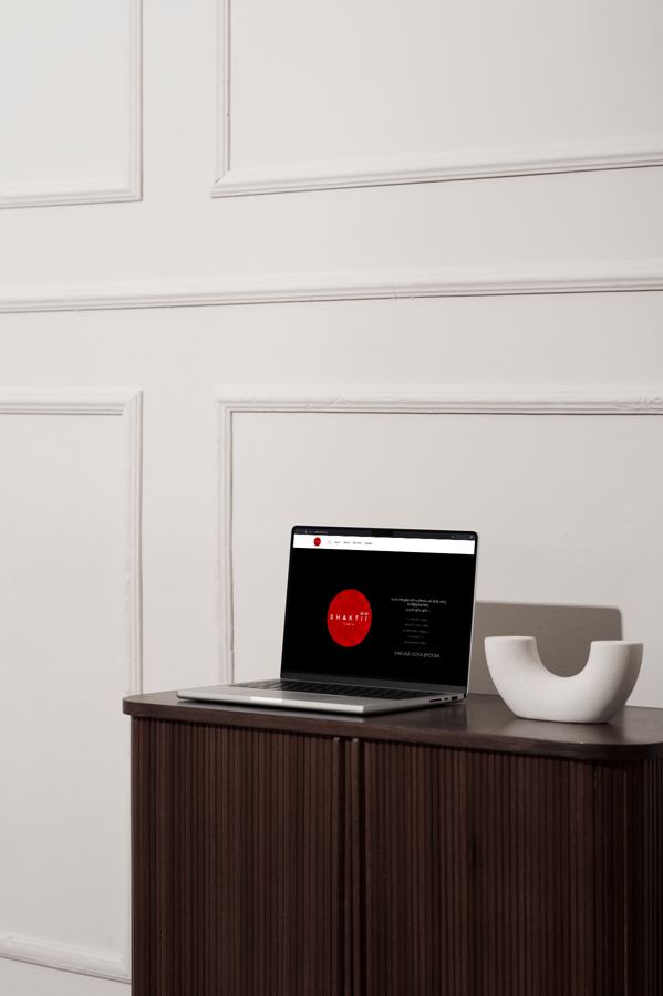 Shaktii Foundation website on a laptop
